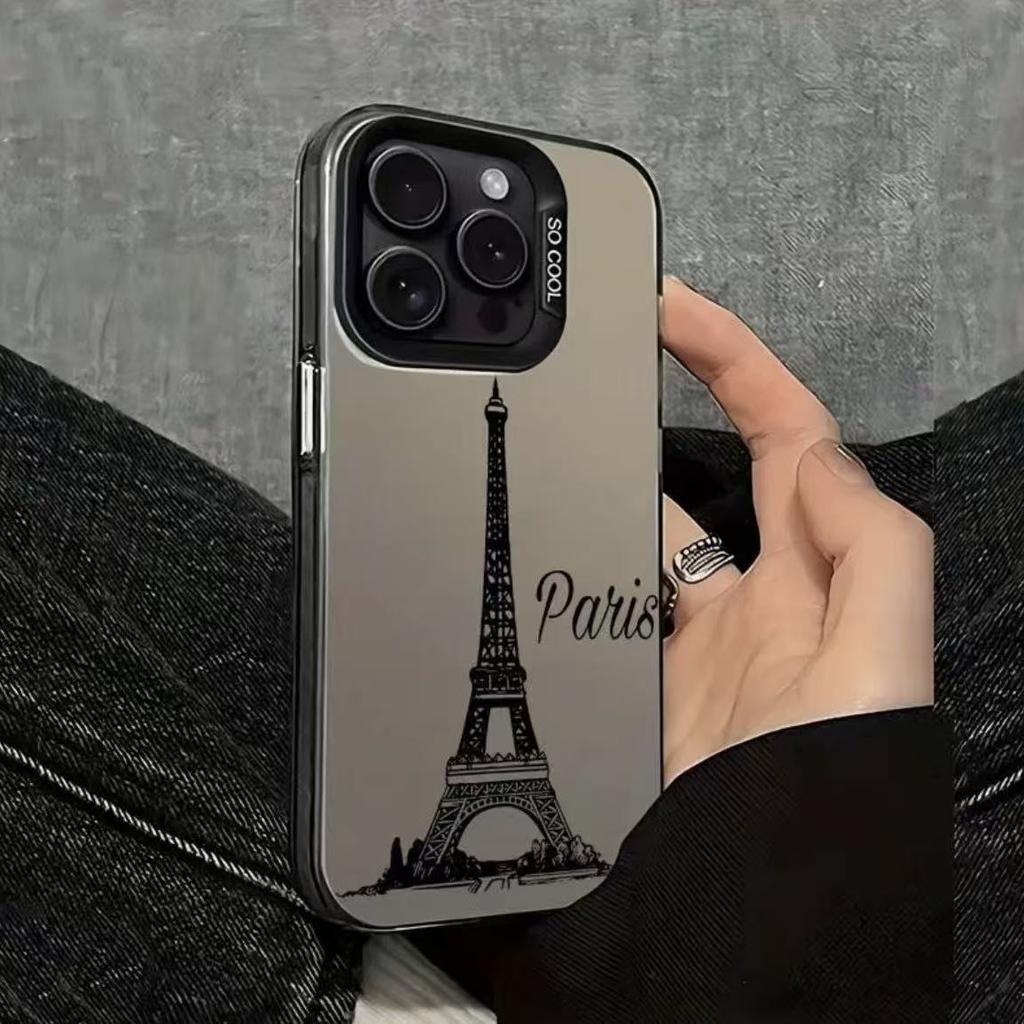 The new English tower is suitable for iphone17 mobile phone case Apple 16promax/15 anti-drop 14pro13 Europe and America 12