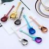 1pcs Stainless Steel Cartoon Guitar Spoon Creative Milk Coffee Spoon Ice Cream Candy Teaspoon Accessories Drinking Tools