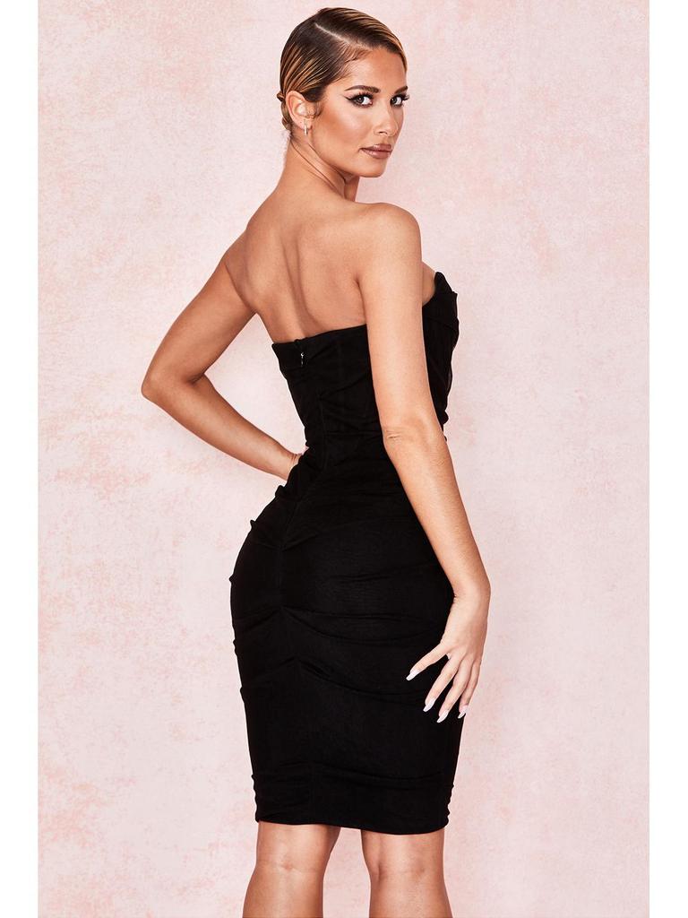 Europäisches & Amerikanisches Trägerloses Ein-Schulter-Bandagen-Netzkleid