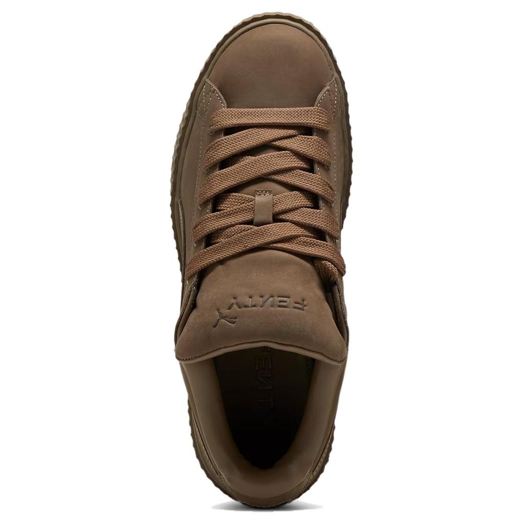 Fenty x Puma Creeper Phatty Pachet Tonuri Pământii - Adidași Unisex Totally Taupe Maro Auriu Alb-Călduț 396813-01
