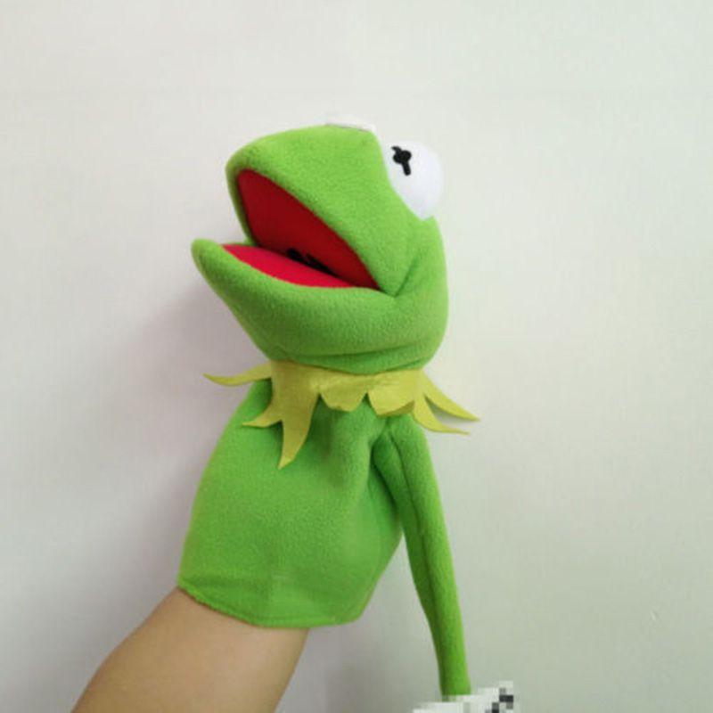 The Street Sesame Show Kermit The Frog Plush Hand Puppet Kids Gift Toy 40cm