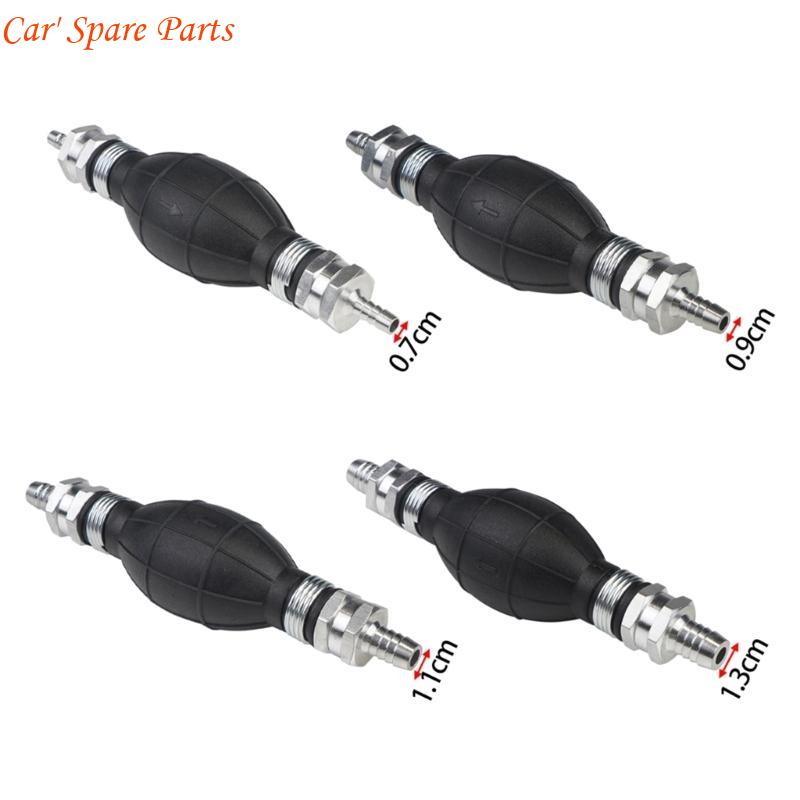Y4UA Hand Primer Bulb Type Rubber Fuels 6mm/8mm/10mm/12mm Transfer Vacuum Fuels Line Hand Primer for Marine Boats Black