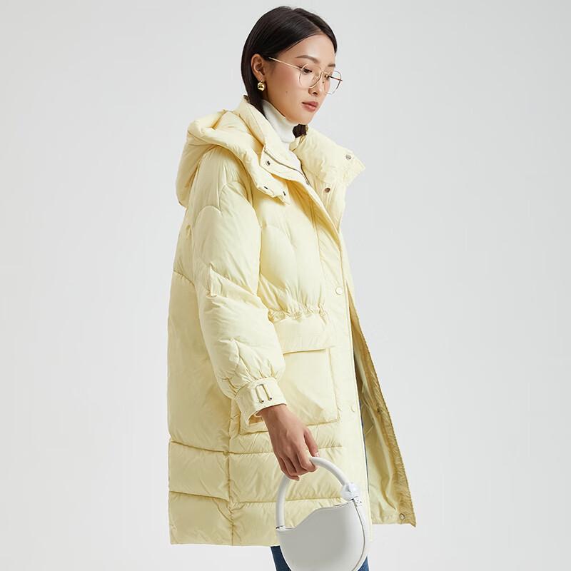 Shetu Women's Classic Mid-Length Hooded Down Jacket