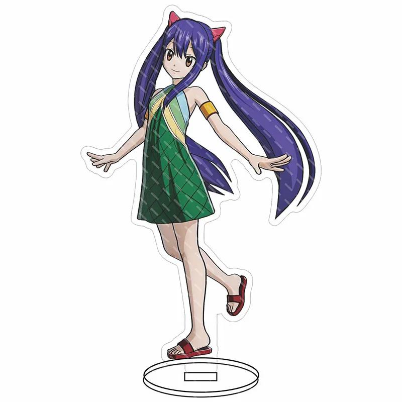 

Аниме Fairy Tail Акриловые Декоративные Поделки Игрушка 15 см Нацу Люси Хартфилия Коллекционные Фигурки Настольное Украшение Дома