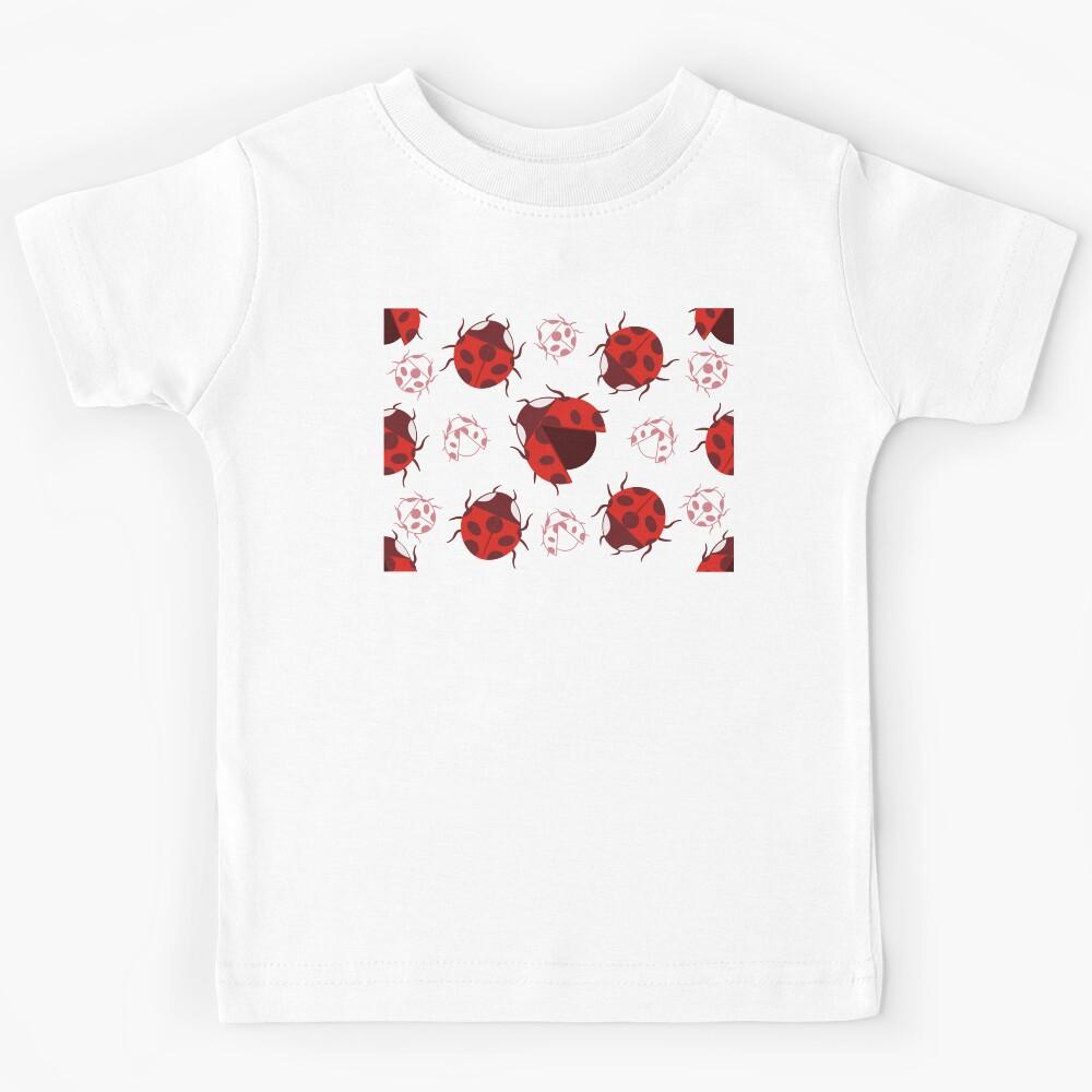 Sweet Kawaii big lady bug pattern Kids T-Shirt 120