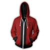 New, animation sweater, steel alchemist, Edward 3D printed sweater zipper cardigan animation periphery