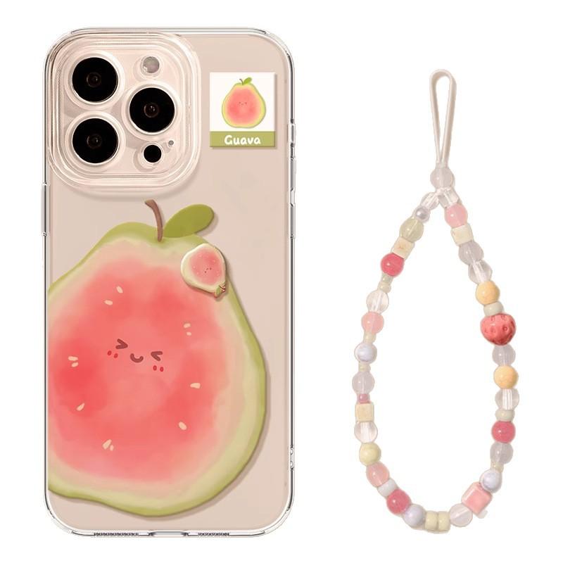 Apple 17 Mobile Phone Case Iphone16promax New 13 Transparent Tpu Summer 14 Cartoon Fruit 12 Guava 11