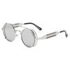 Old Metal Steampunk Flip Sunglasses Flip Men And Women Fashion Round Frames