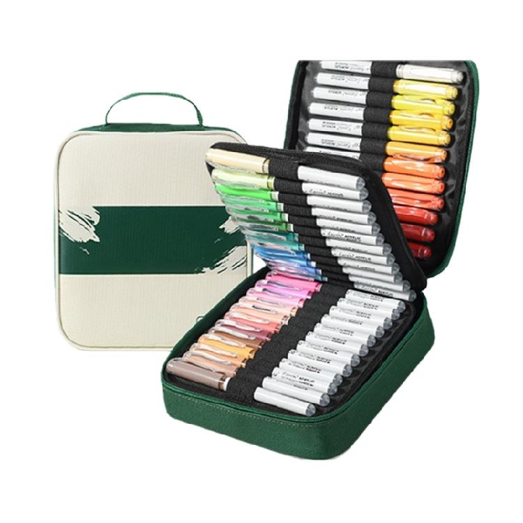 

Professional Classroom Art Markers Set Creative Acrylic Markers Smudges Proof Ink with Carry Case For Artists Educators