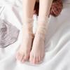 Summer Thin Mesh Socks Women Ultra-Thin Transparent Nylon Loose Long Socks Casual Solid Color Breathable Middle Tube Socks Sox