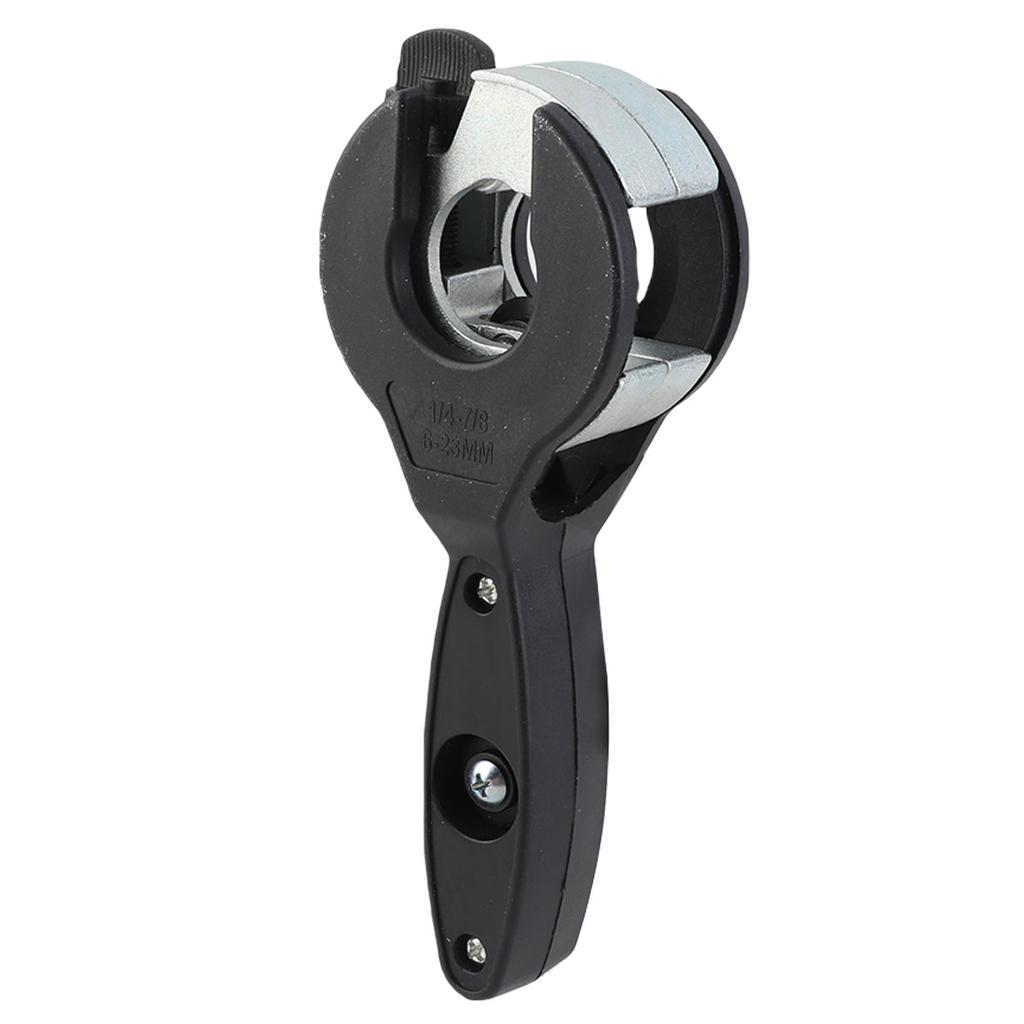Ratcheting Tubing Cutter 2 in 1 Compact Pipe Cutters for Cutting PPR and Plastic Hoses 1Celsius4in To 7Celsius8in Copper PVC Metal Pipes