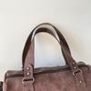 Stilvolle Wildleder Reisetasche Damen Mehrzweck-Tragetasche mit verstellbarem Schultergurt und Modischem Design