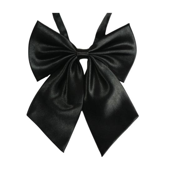 Men Bow Tie Detachable Design Smooth Texture Solid Color Striped Print Neck Tie Weddings Business Parties Outfit Accessories