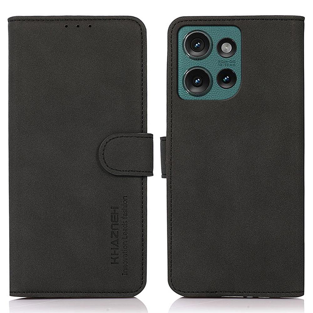 

KHAZNEH For Motorola Edge 50 5G Stand Case PU Leather Wallet Phone Cover A