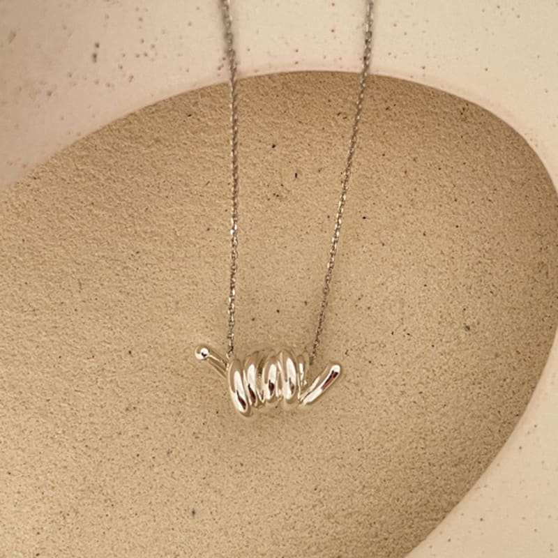 ELYONA ELA 18 Spiral Silver Hängsmycke Halsband