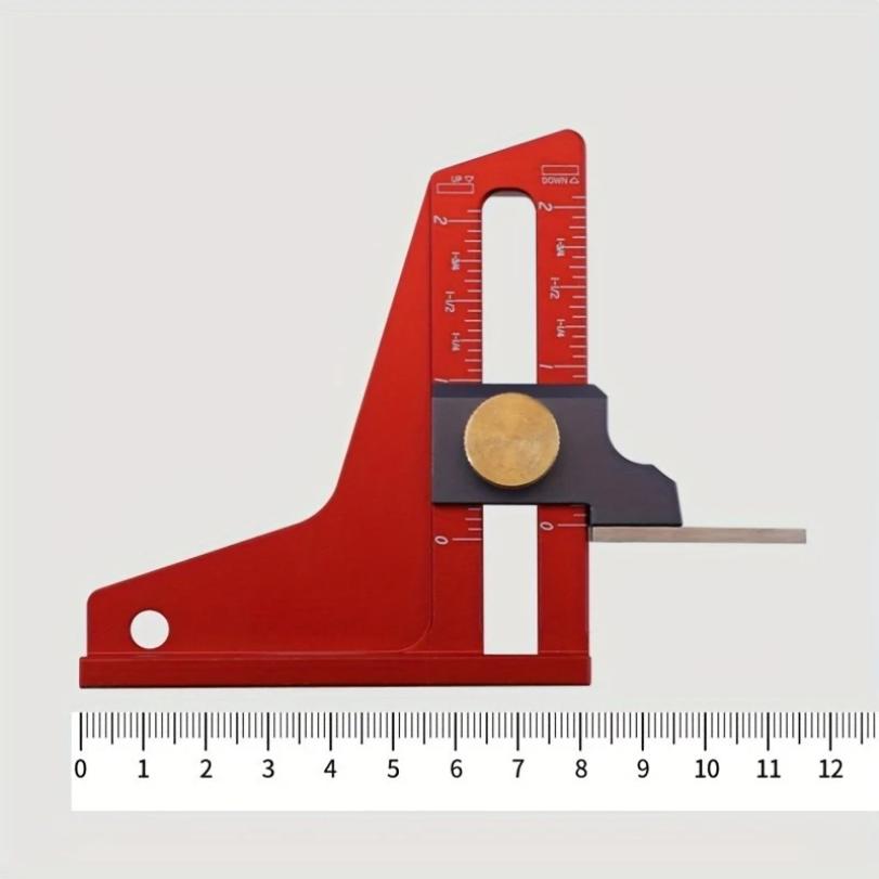 Precision Height Gauge - Metric Depth Measurement Tool, Ideal for DIY Projects, Woodworking Tools for Table Saw, Router Table