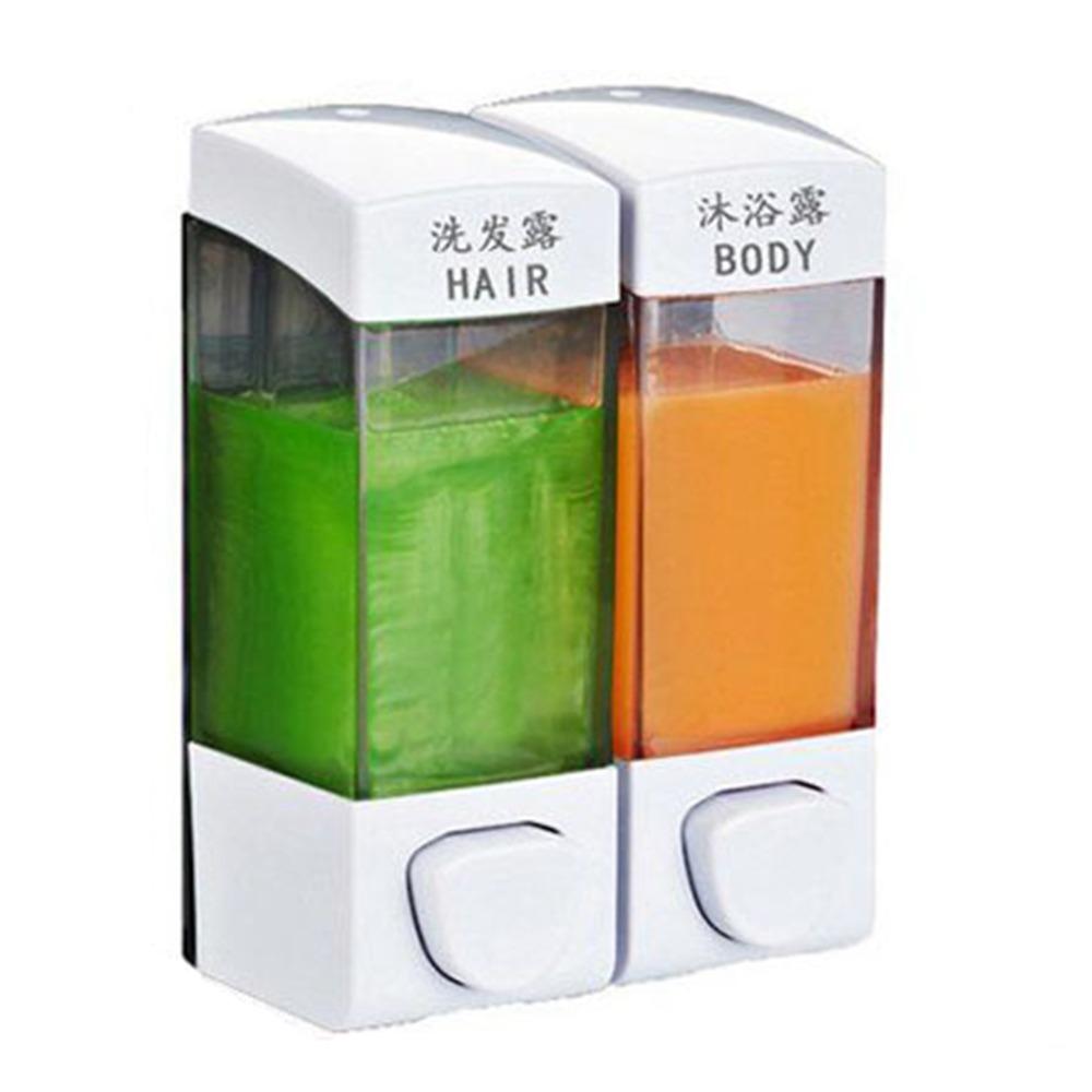 

Гель для душа 2в1 Коробка Настенный контейнер для дезинфицирующего средства для рук Бутылка-дозатор для шампуня Кухня белый