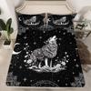 Halloween Pumpkin Unicorn Personality Pattern Mattress Three-Piece Digital Printing Bedding Set