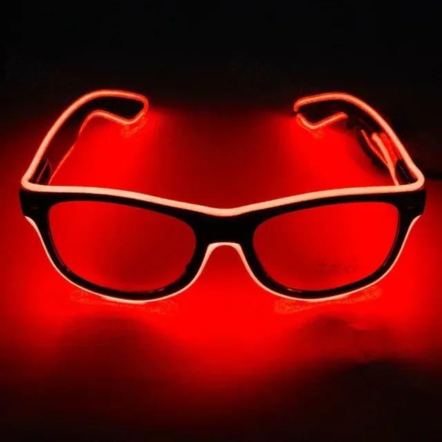 Led Glasses Neon Party Flashing Glasses EL Wire Glowing Gafas Luminous Bril Novelty Gift Glow Sunglasses Bright Light Supplies