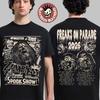 Rob Zombie Freaks On Parade 2026 Tour Merch Spook Show Master Of Terror Two Sided T-Shirt