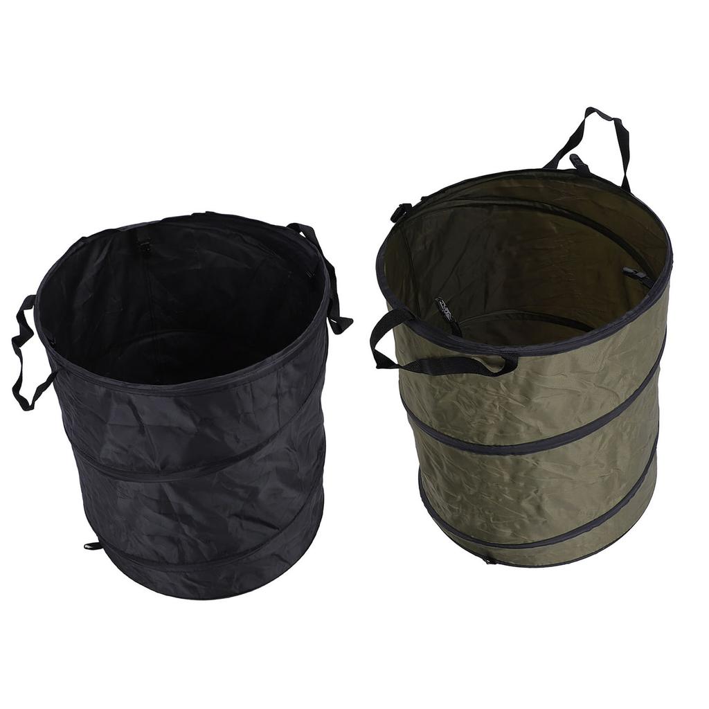 90L Folding Trash Container Portable Water Proof Oxford Cloth Camping Trash Bin for Picnic Outdoor