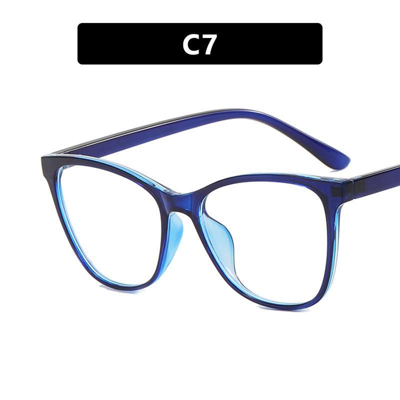 Fashionable Oversized Cat Eye Glasses Frame For Prescription Eyewear Short Sight Eyewear 0 -0.5 -1 -1.25 -1.5 -1.75 -2.0 To -6