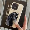Creative Steed Pattern Phone Case Suitable for iPhone 17 16 15 14 13 12 11 Pro/Max/Plus Anti Drop and Anti Shock Back Cover