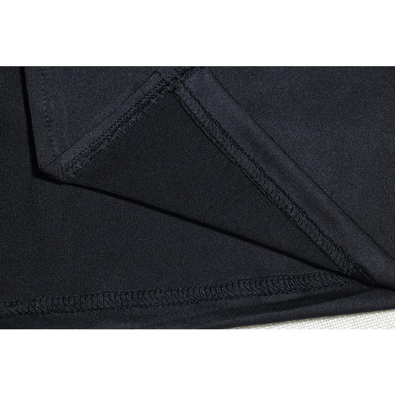 Women's Tight Crew Neck Dress Solid Color Single Sleeve Kinky Skirt Street Hipster Pullover Irregular Dress