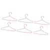 10Pcs Doll House Clothes Hanger Stainless Steel Cute Doll Garment Hanger Outfit Holders 100mm