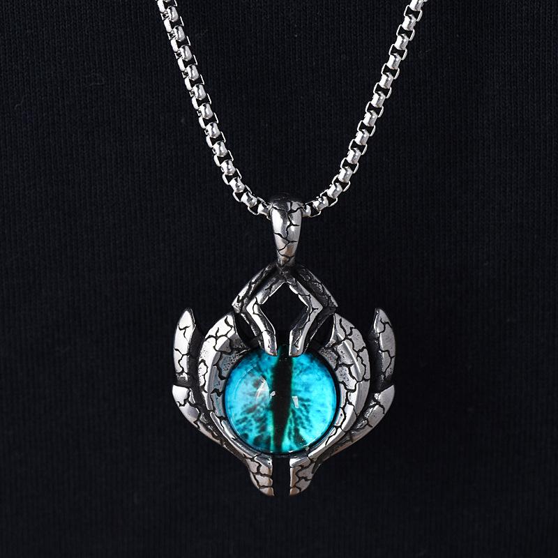 Devil's Eye Retro Street Trendy Men's Accessories Versatile Hip-Hop New Pendant Necklace