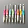 8Pcs/Set Crochet Hooks Labor-saving Ergonomic Alumina Portable Handle Crochet Knitting Needles