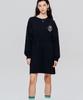 LESONNET Easy Fit Sweat Dress Black