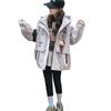 Girls Winter Hooded Puffer Coat Thick Fleece Lined Cargo Style Kids Casual Outerwear Size 120-170cm Navy Pink