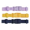 Dog Waterproof Collar Macaron Color Adjustable Pet Collar PVC Rubberized Webbing Sturdy and Durable for Small Medium & Large Dog