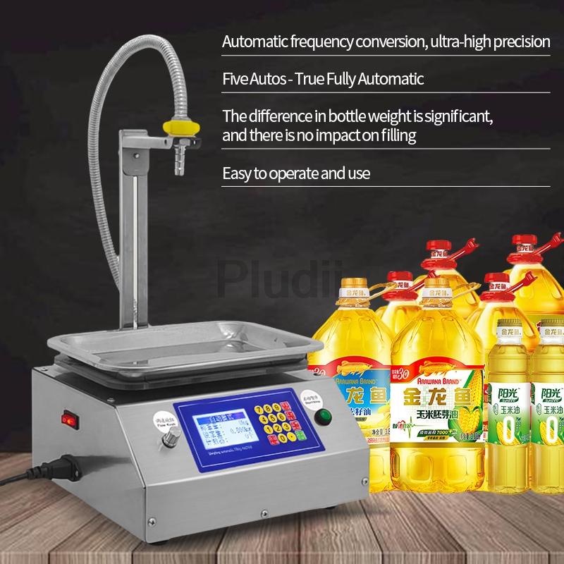 Automatic Dispensing Filling Machine Flow Weighing Honey Sesame Sauce Edible Oil Glue Viscous 10KG Liquid Filling Machine