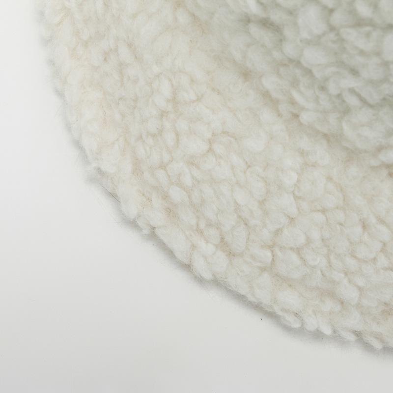 Autumn and Winter Hat Women's Light Board Trendy Lamb Wool Japanese Fisherman Hat Fashionable Light Board Short Basin Hat