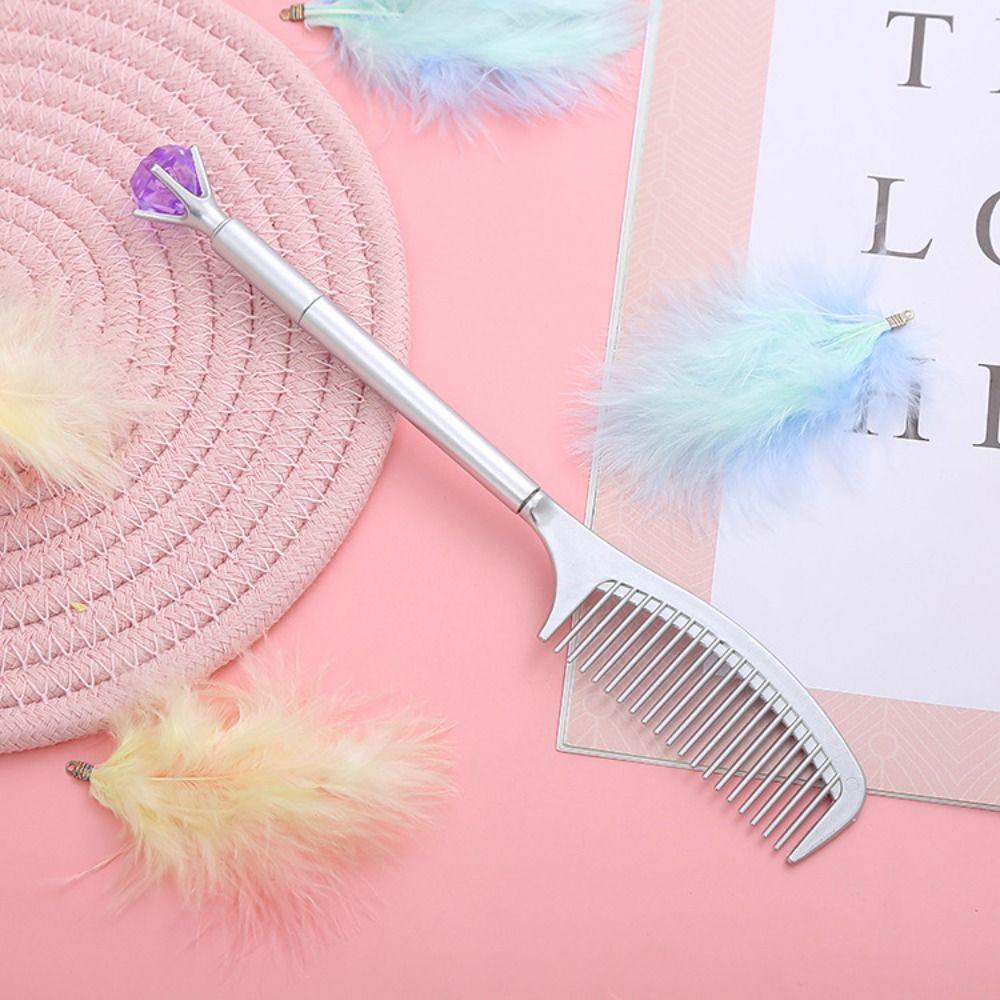 Creative Comb Shape Gel Pen Luxury Signature Pen Student Stationery Neutral Pen  School