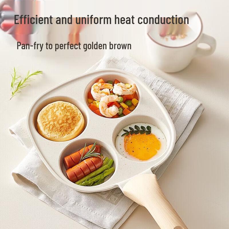 COOKER KING 4-Section Non-Stick Breakfast Frying Pan