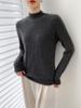Women's 2025 Autumn/Winter Cashmere Loose Knit Sweater with Half-High Neck