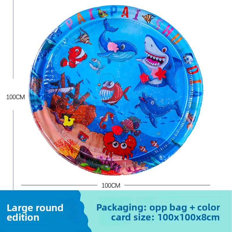 

Надувной детский водный коврик с плавательным кругом на океанскую тематику для сенсорной игры и развития