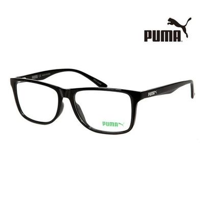 Puma Eyeglass Frames PE0034O 001 Square Horn-rimmed Glasses for Women and Men