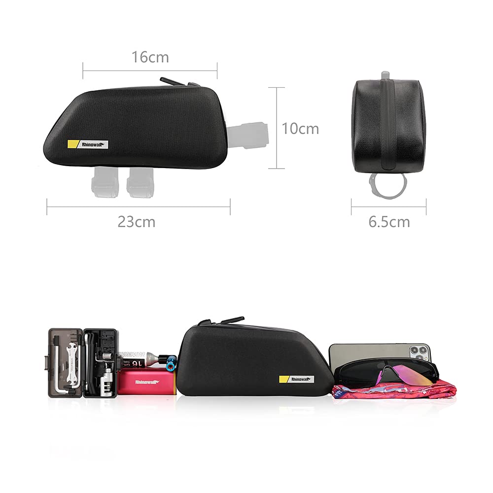 Rhinowalk Bicycle Bag Bike Top Tube Bag Bicycle Frame Bag Waterproof Stable Bike Frame Bag Bicycle Bag Professional Cycling Accessories 1.3L