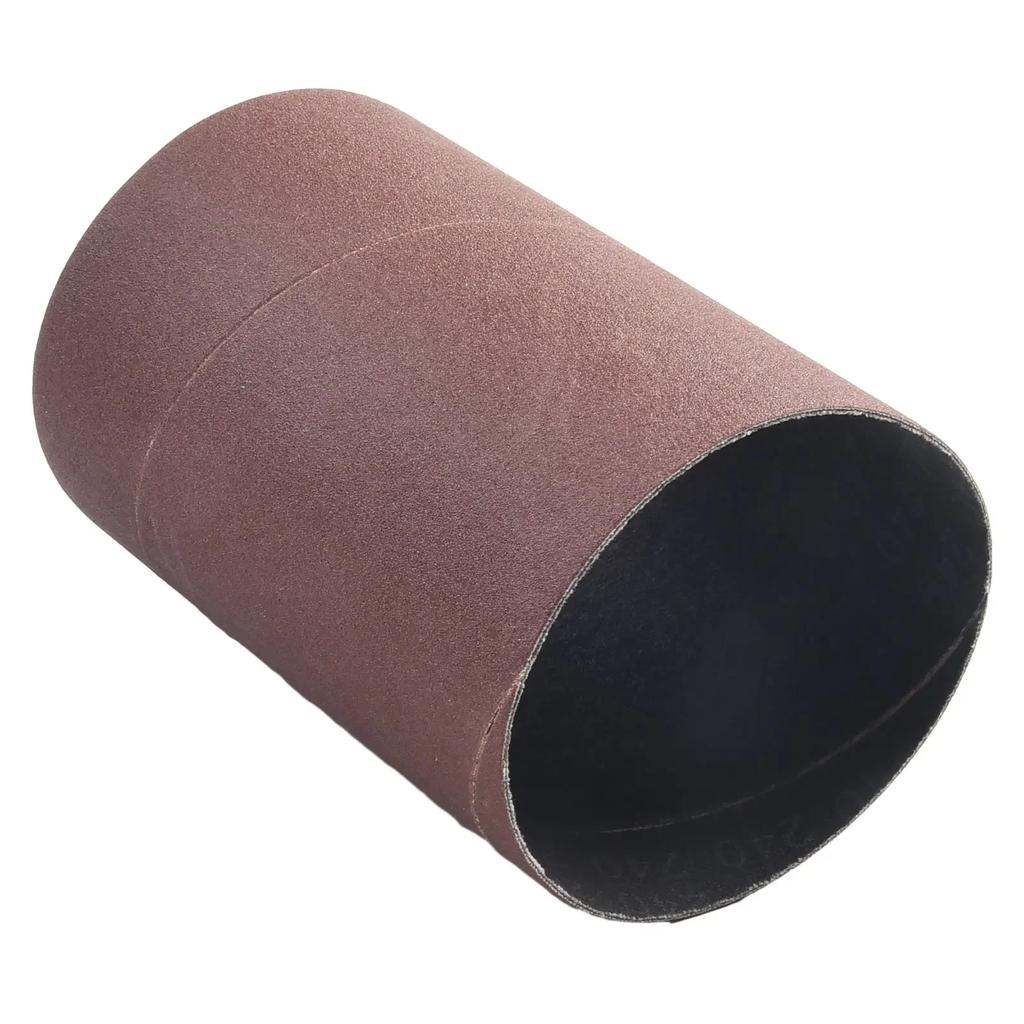 6Pcs Sandpaper 4.5'' Sanding Drum Sleeves Kit Sanding Paper Polishing Wheel 240 Grit 1/2''- 3'' For Plastic Wood Jade Polishing
