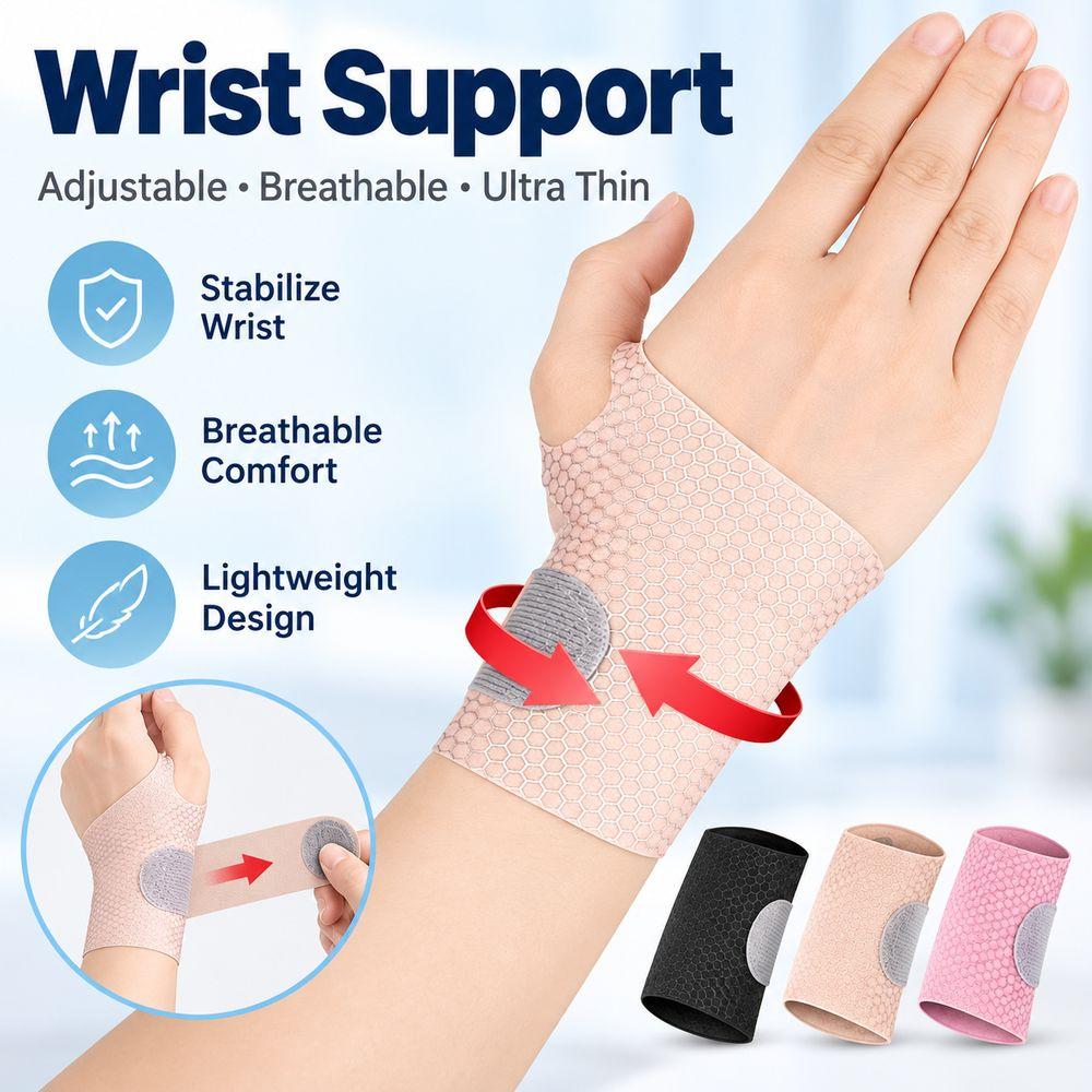 Lightweight Wrist Compression Band Thumb Opening Wrist Support Brace New Wrist Support Wrap Tennis