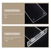 Versatile Acrylic Office Door Sign Wall Mountable Room Identifier for Classroom Factory School Clear Modern Style Decor
