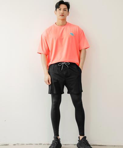Tyubeuteuli Men'S 2-In-1 Multi Pants Water Leggings A601 Black