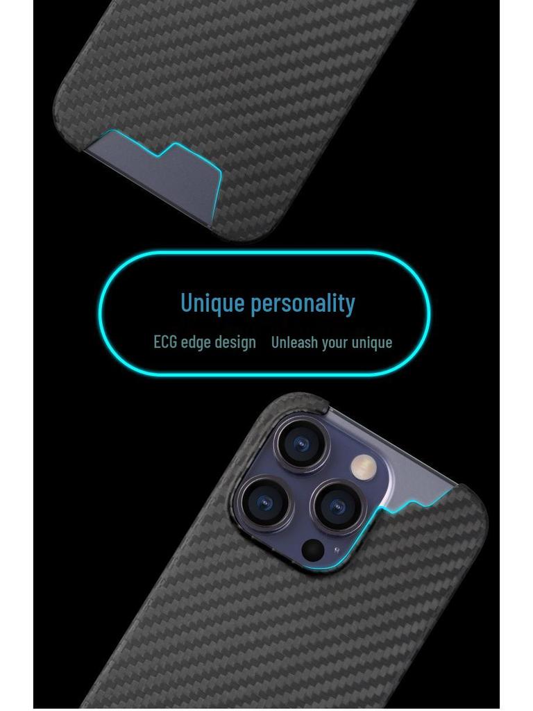 Real Carbon Fiber iPhone 14 Case by T-carbon
