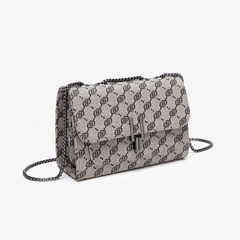 Korean Printed Small Square Bag New Small Bag Korean Fashion Retro Small Bag Personalized Commuting Small Square Bag Trendy Shoulder Bag