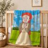 Cartoon A-Anne Auf Green G-Gables Decke Für Weiche Wärme Knie Für Schlafzimmer Wohnzimmer Bett Sofa Camping Picknick Büro Geschenk
