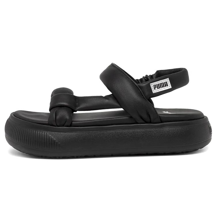 PUMA Women's Black Suede Mayu Nimbus Sandals 383379-02